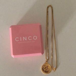 Women’s gold coin necklace